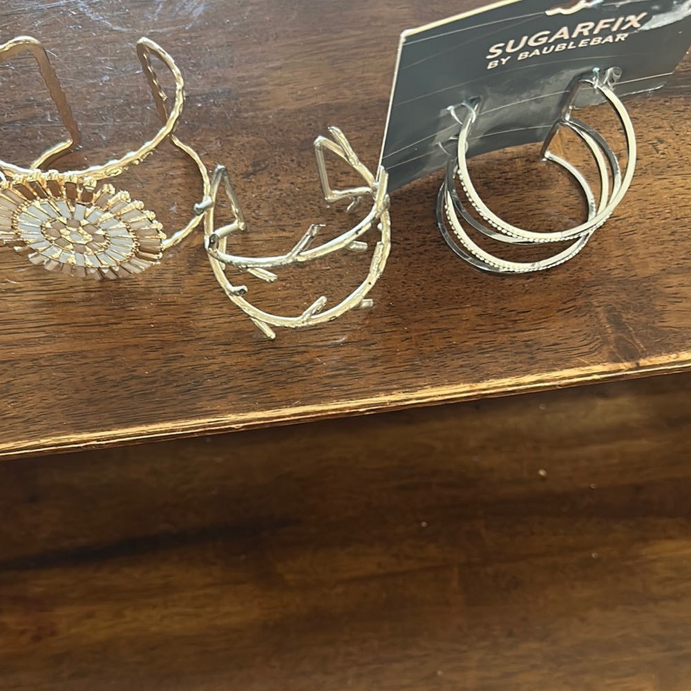 Silver and Gold Women's Jewelry Set